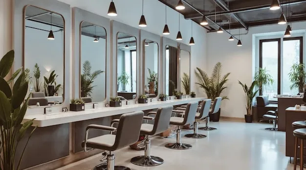 Interior Peluquería Linea Uno